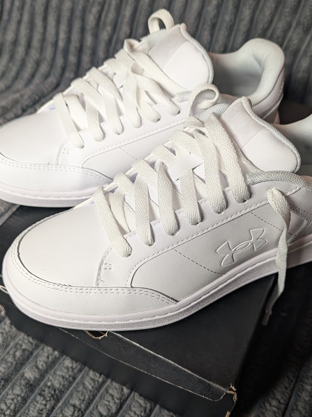 Under Armour All-White Low Top Sneakers